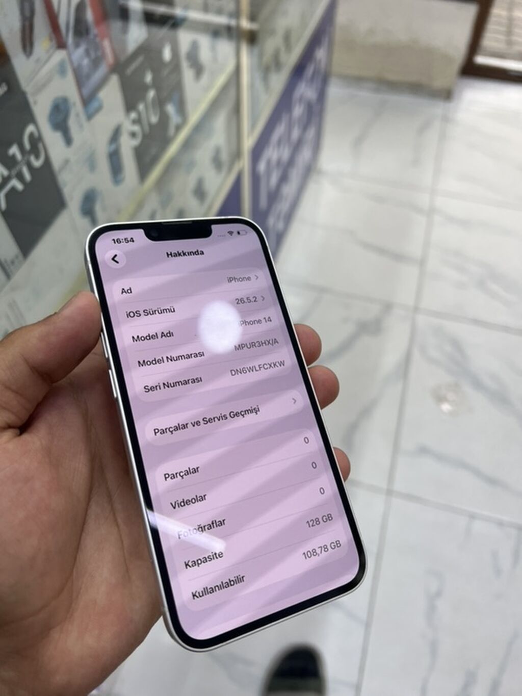 IPhone 14, 128 GB, Ağ, Face ID — Apple iPhone, Gəncə (7)