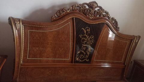 Yataq otağı dəsti – klassik barok üslubunda, zəngin oyma və qızılı — Bakı