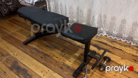 Tənzimlənən trenajor skamyası. - Çoxməqsədli skamya: kürək, sinə — Bakı