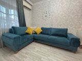 Künc divan, İşlənmiş, Açılan, Bazalı, Vеlur parça — Мебель