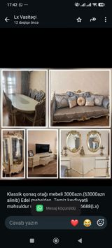 Klassik qonaq otağı mebeli 3000azn.(63000azn alinib) Edel mebelden — Furniture