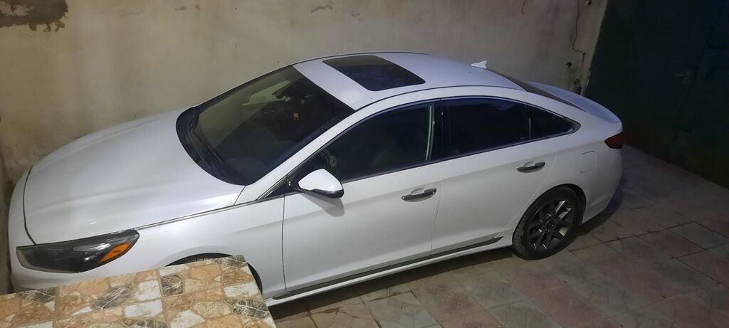 Hyundai Sonata – ağ rəngli, sedan kuzovlu. Şık və aerodinamik dizayn — Avto, Bakı (6)