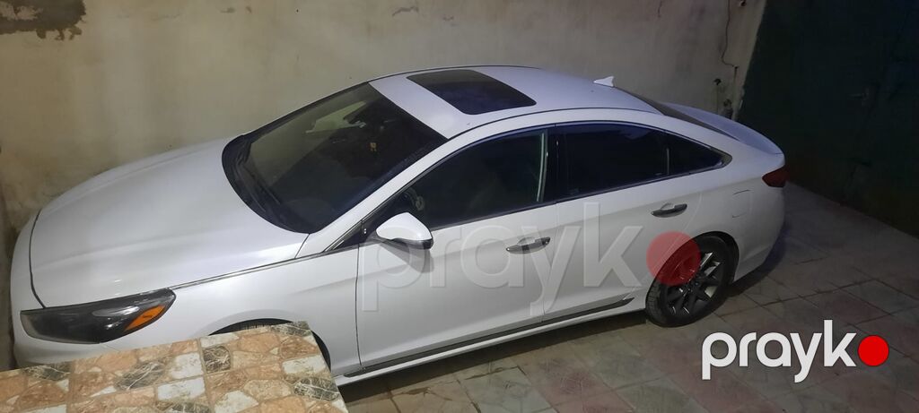 Hyundai Sonata – ağ rəngli, sedan kuzovlu. Şık və aerodinamik dizayn — Avto, Bakı (6)