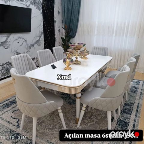 Açılan yemək masası dəsti – 6 stulludur. - Masa: uzadıla bilən — Bakı