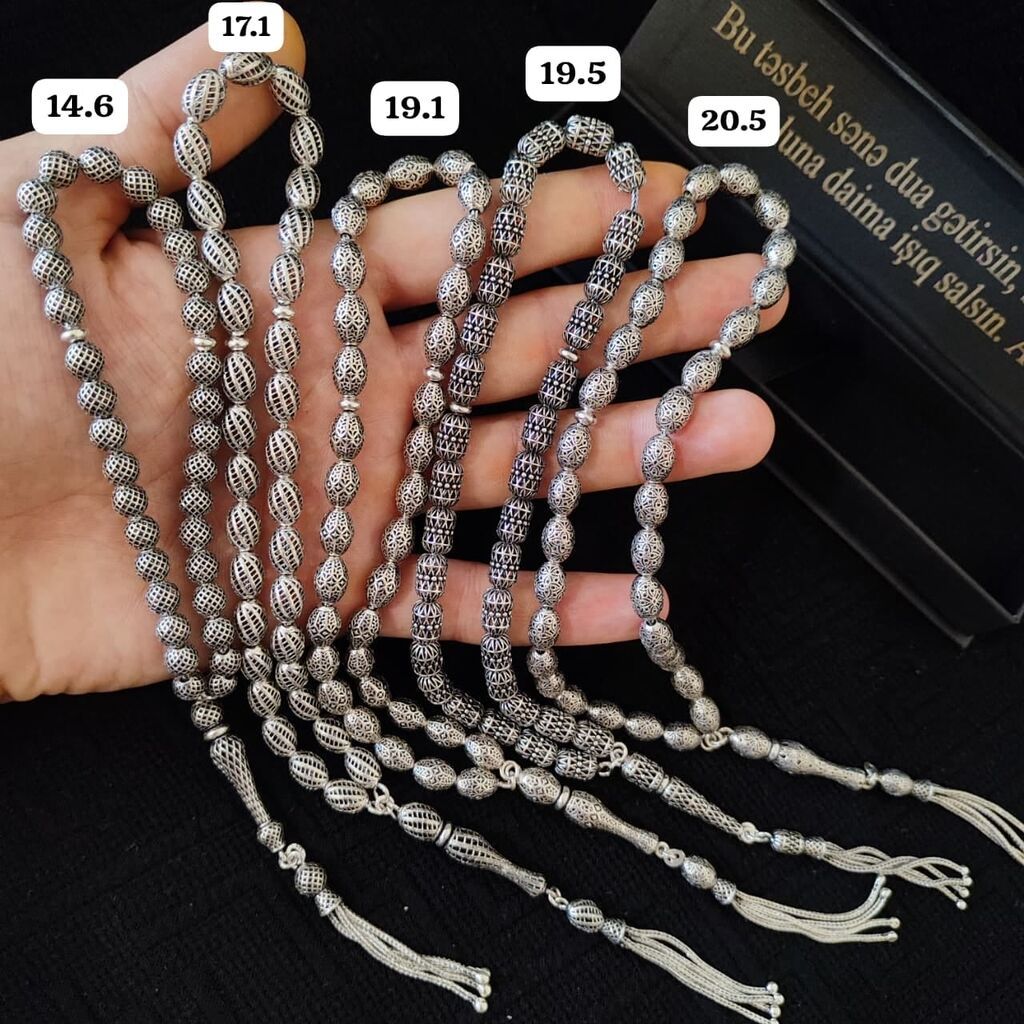 Gümüş təsbeh kolleksiyası Qram- 9.5 AzN - Material: 925 ayar gümüş — Aksesuarlar, Digah (8)