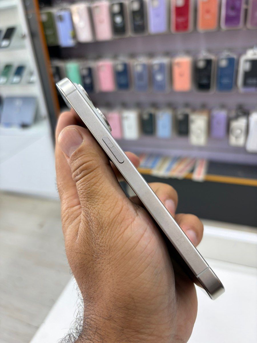 Apple iPhone 15 Pro White Titanium 128GB/8GB — Smartfonlar, Bakı (5)