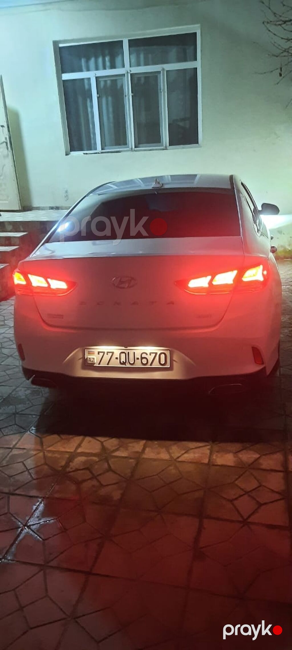 Hyundai Sonata – ağ rəngli, sedan kuzovlu. Şık və aerodinamik dizayn — Avto, Bakı (7)