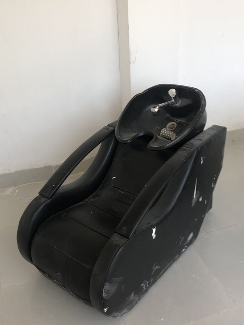 Salon üçün yuyucu kreslo (şampuanlama stolu) - Material: qara rəngli — Mebel, Masazır (2)