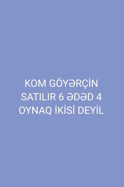 Kom göyərçin dəsti - Ümumi say: 6 ədəd - Xüsusiyyət: 4-ü oynaq, 2-si — Biləsuvar