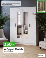 4 qapılı dolab - Ölçü: 47 200 160 sm - Material: 18 mm laminat — Mebel