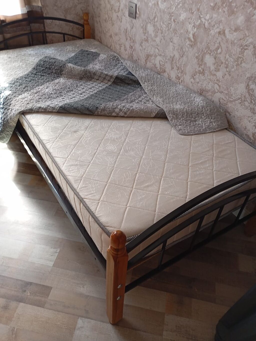 İşlənmiş, Təknəfərlik çarpayı, Bazasız, Matras ilə, Siyirməsiz, Azərbaycan — Mebel, Digah (3)