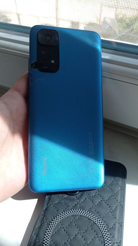 Redmi Note 11S, 128 GB, rəng - Mavi, Qırıq — Bakı