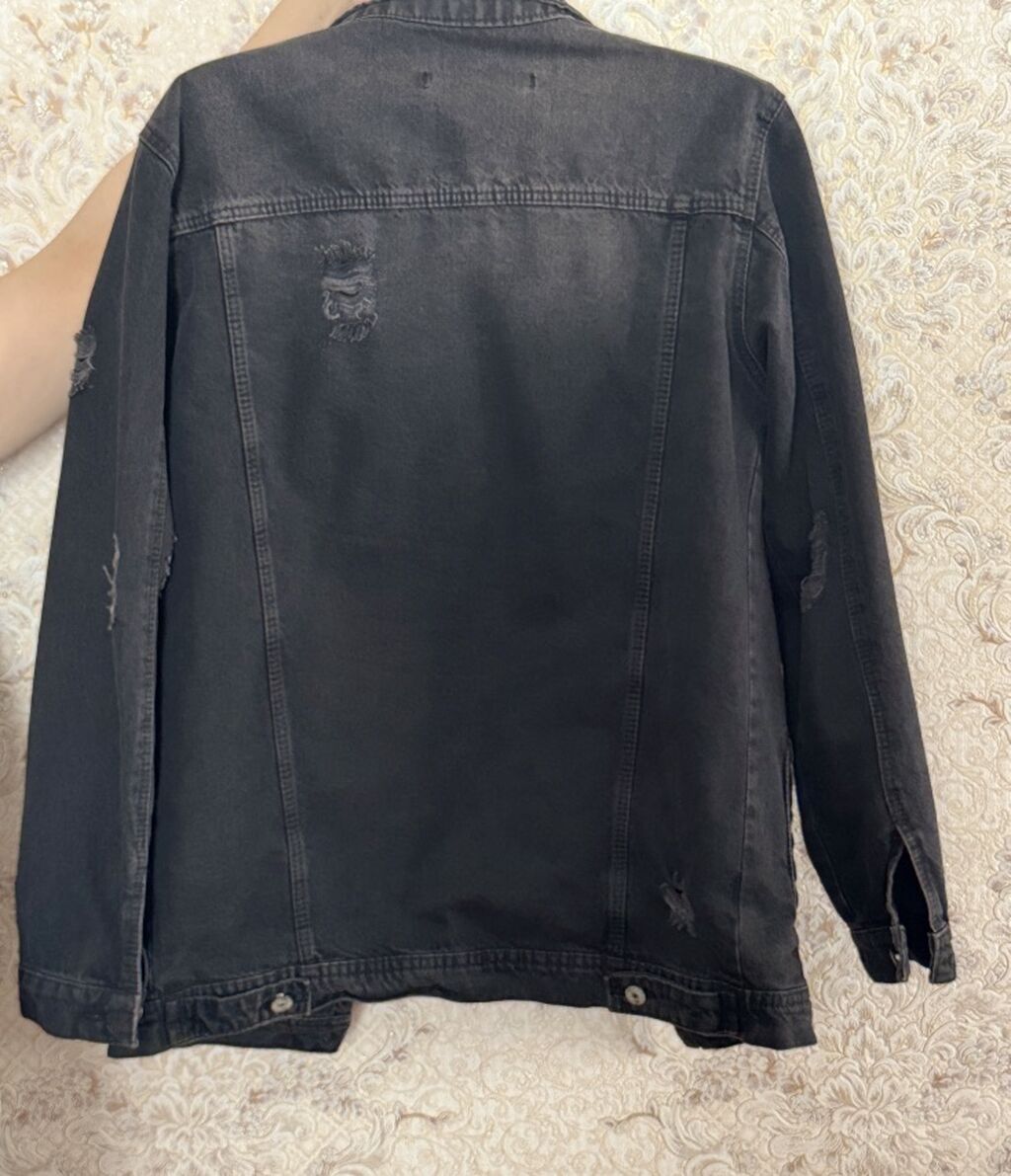 Qara cins pencəklər - Model: klassik denim gödəkcə, düyməli ön hissə — Şəxsi əşyalar, Bakı (3)