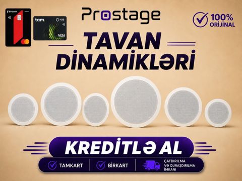 Tavan dinamikləri – mağaza, restoran, ofis, otel, tədbir zalları və — Bakı
