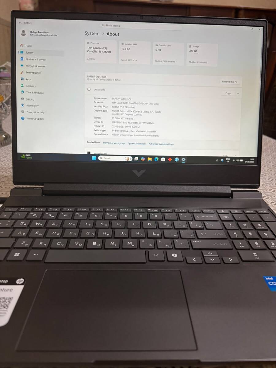 Noutbuk HP Victus — Elektronika, Bakı (2)