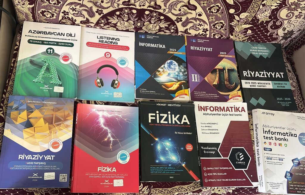 Məktəb və abituriyent hazırlığı üçün dərslik və test toplusu seti — Kitablar və jurnallar, Bakı (2)