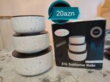 Mətbəx və ev aksesuarları setləri - 3’lü saxlama qabı – İlkay — RAUF