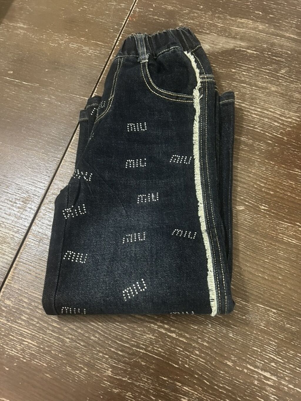 Uşaq üçün tünd mavi cins şalvar - Material: klassik denim (cins) — Qızlar üçün yubka, Bakı (2)