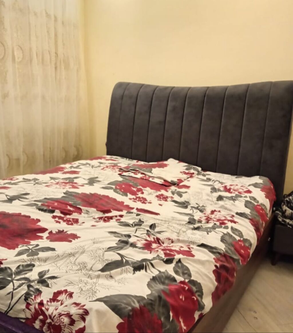 Yataq otağı mebel dəsti Tərkibi: - 2 nəfərlik çarpayı – yumşaq, boz — Mebel, Bakı (2)