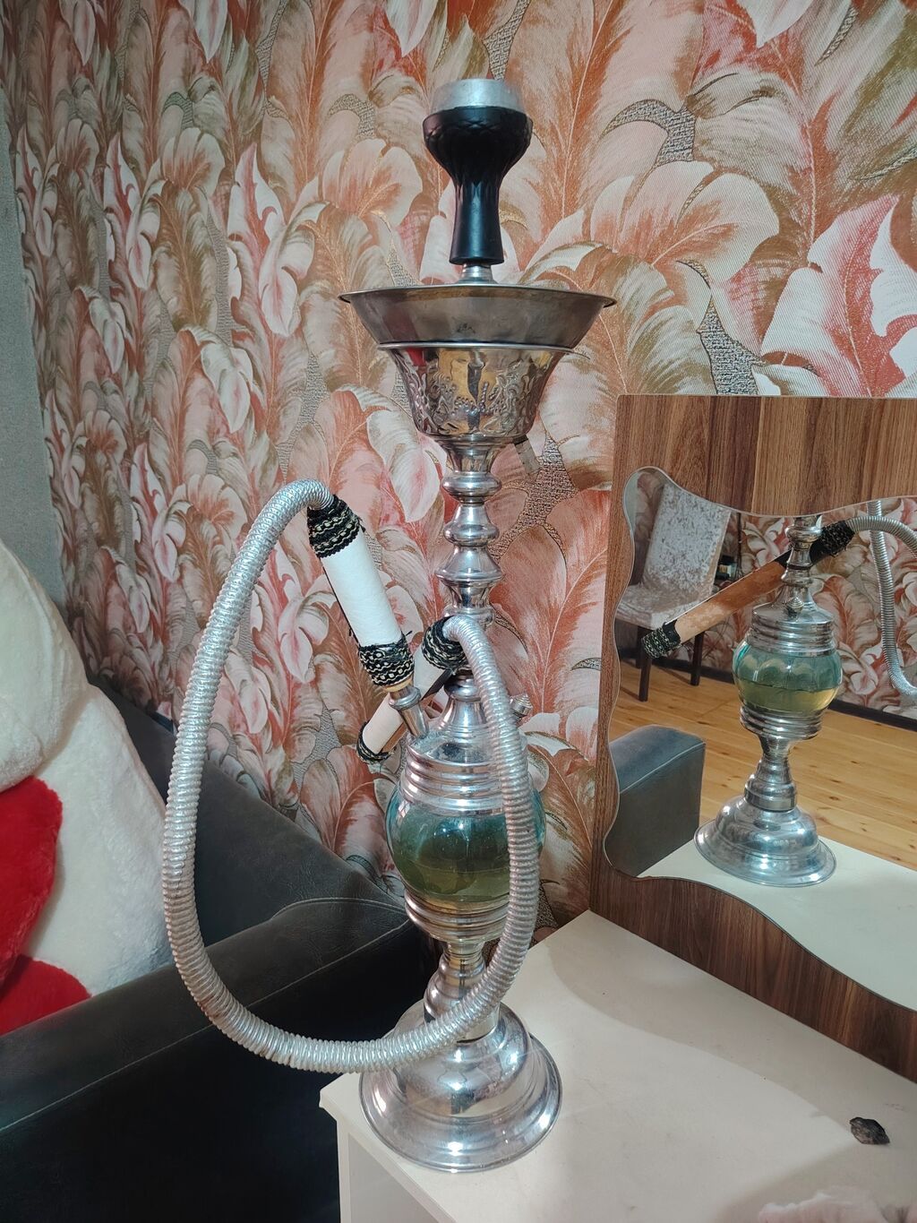Metallik qəlibli klassik nərgilə - Material: parlaq metal gövdə — Gözəllik və sağlamlıq, Masazır (2)