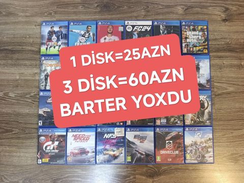 Whatsappa zeng edin 1disk=25azn / 3disk= 60azn / Mağaza deyil Qiymətə — Bakı