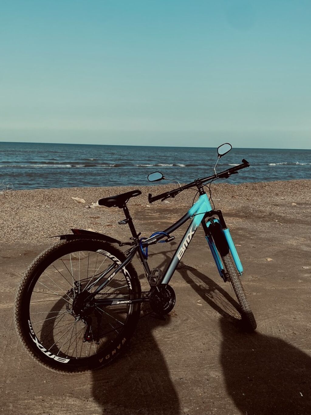 BMx GTT dağ velosipedi - Geniş, düz MTB sükanı və tənzimlənən — Dağ velosipedləri, Saray (3)