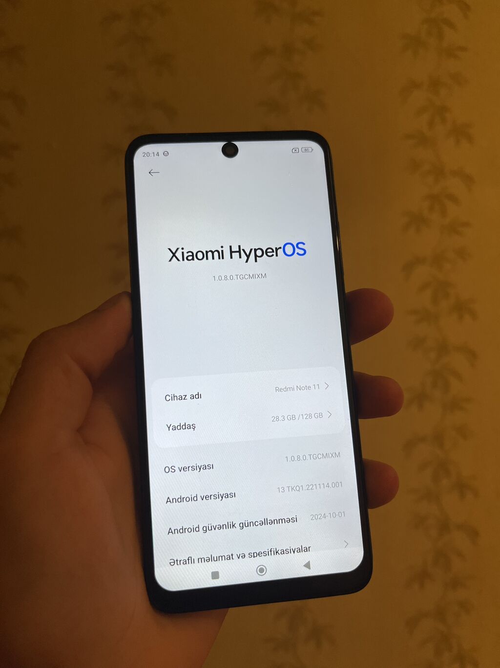 Redmi Note 11, 128 GB, rəng - Qara, Sensor, Barmaq izi, İki sim kartlı — Elektronika, Bakı (2)