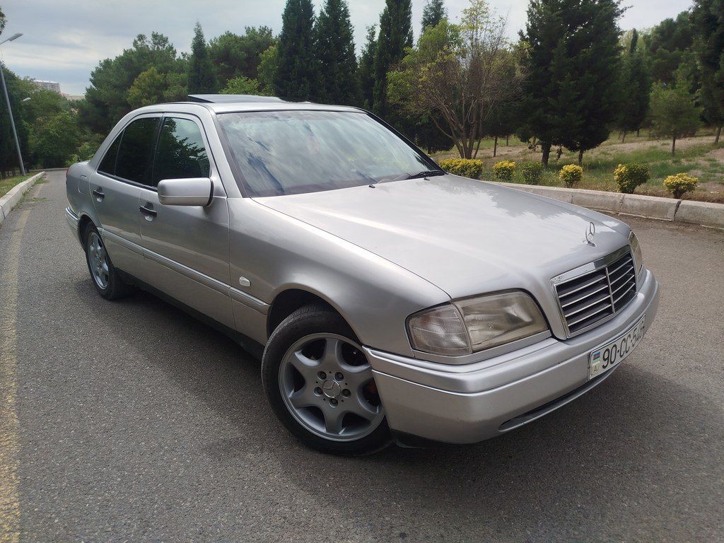 Mercedes C 220, 2.2 L, 1996 il, 222 222 km — Avtomobillər, Gəncə (2)