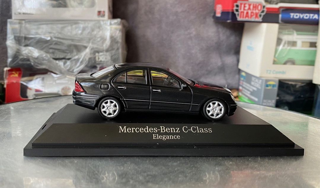 Коллекционная модель Mercedes-Benz C- class W203 Elegance black 2000 — Kolleksiyalar, Bakı (12)
