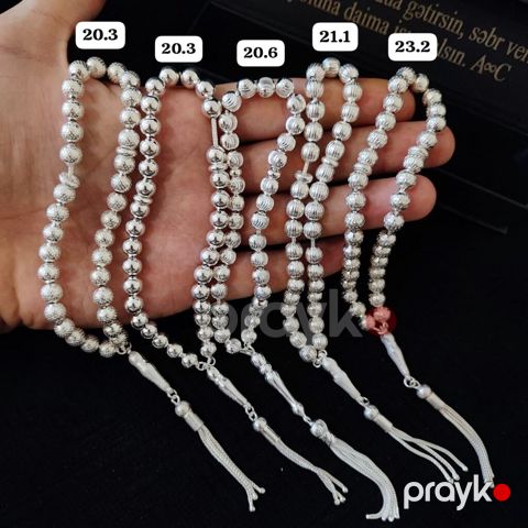 Gümüş təsbeh kolleksiyası Qram- 9.5 AzN - Material: 925 ayar gümüş