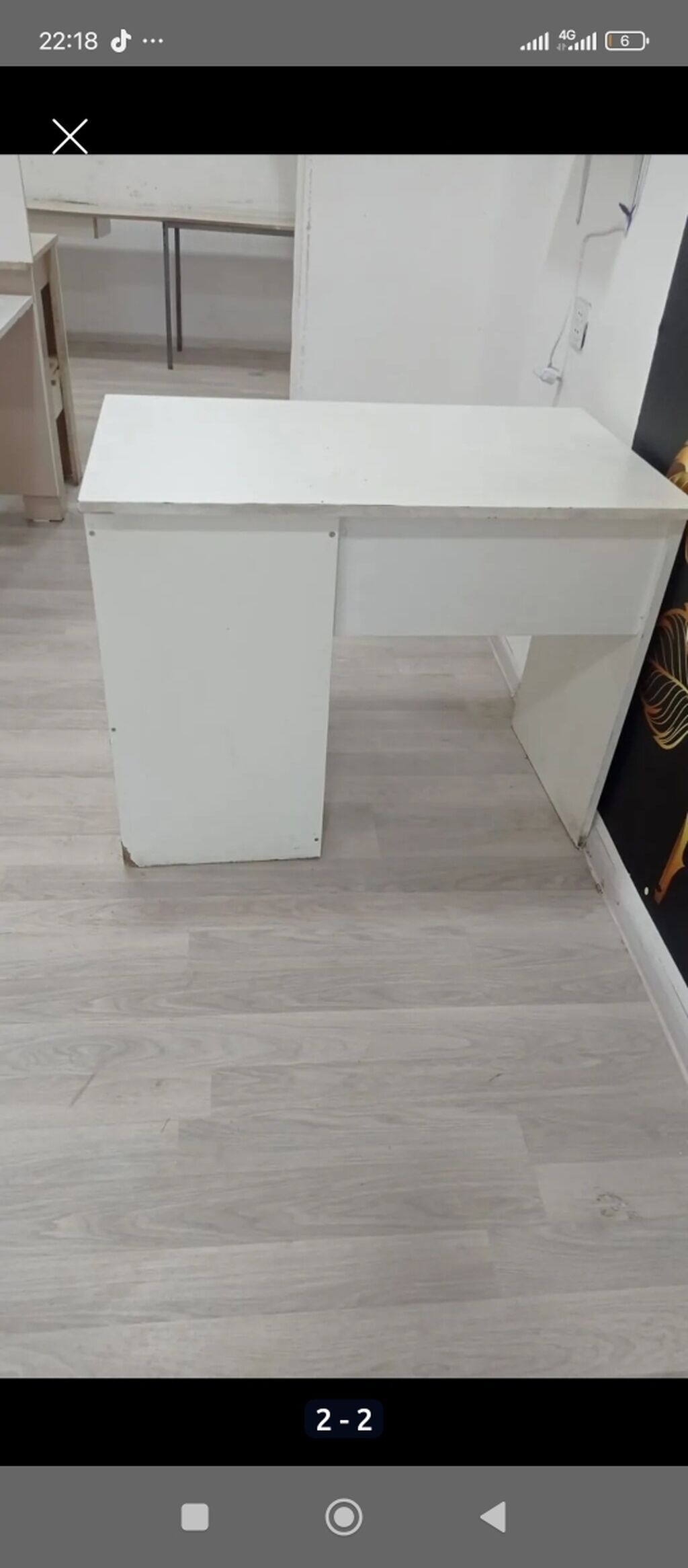 Düz masa, Stulsuz, Polkasız, Siyirməli, Sadə laminat — Mebel, Bakı (2)