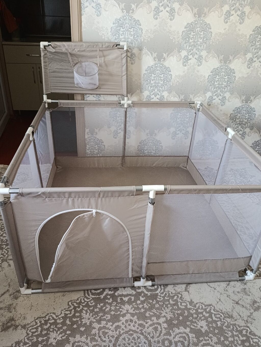 Uşaq oyun manqalısı / playpen - Rəng: bej - Material: möhkəm plastik — Mallar, Xırdalan (3)