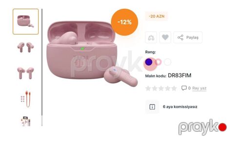 JBL simsiz qulaqlıq – DR83FIM - Rəng seçimləri: mavi, çəhrayı, ağ — Lənkəran