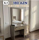 Güzgülü makiyaj/komod masası – G_1 modeli Qiymət: 180 AZN Ölçülər — Furniture