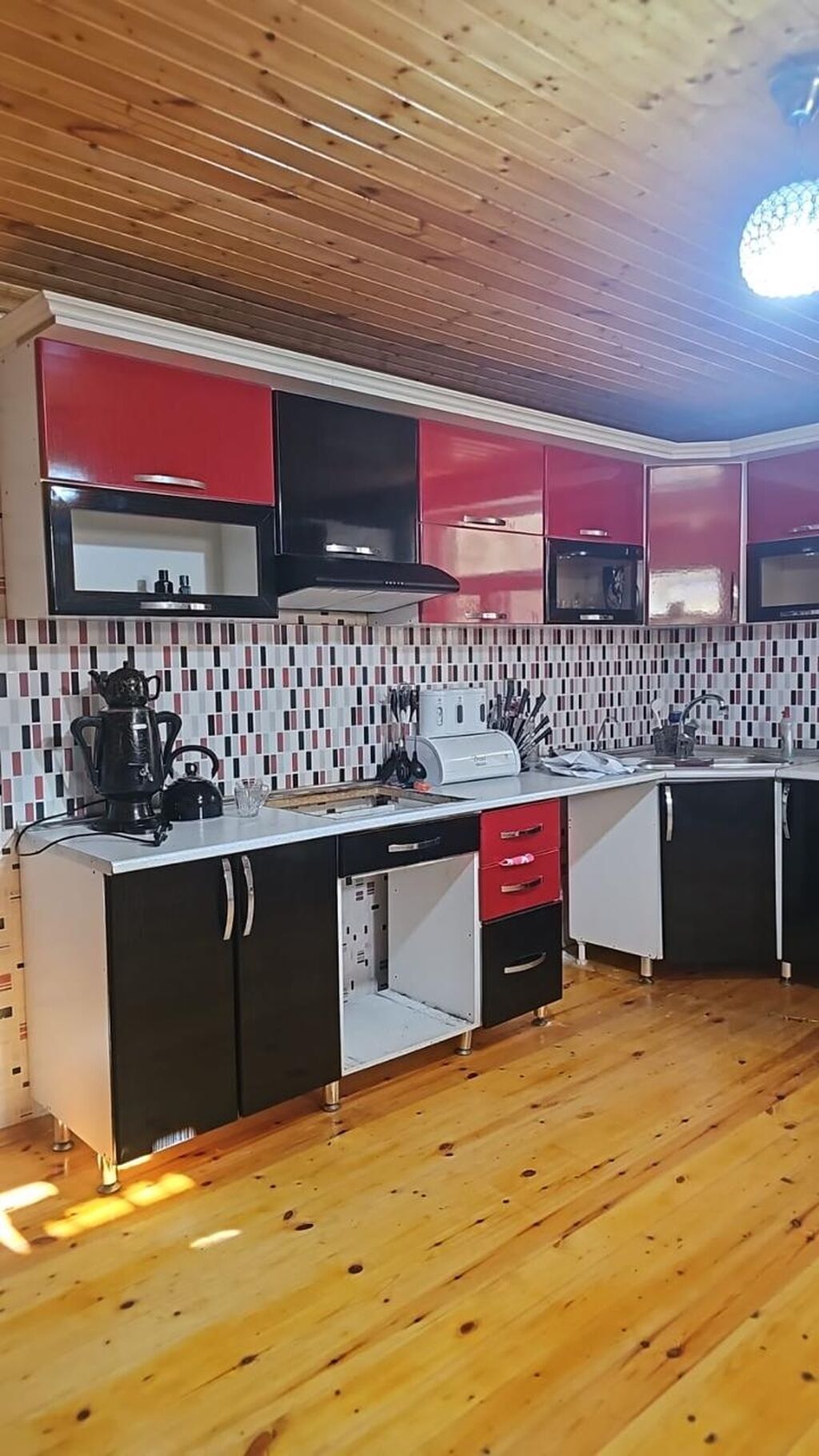 Mətbəxt mebeli 400 dəqiq ölcunu bilmirəm 5 m coxdu satilir — Mebel, Qobu (2)
