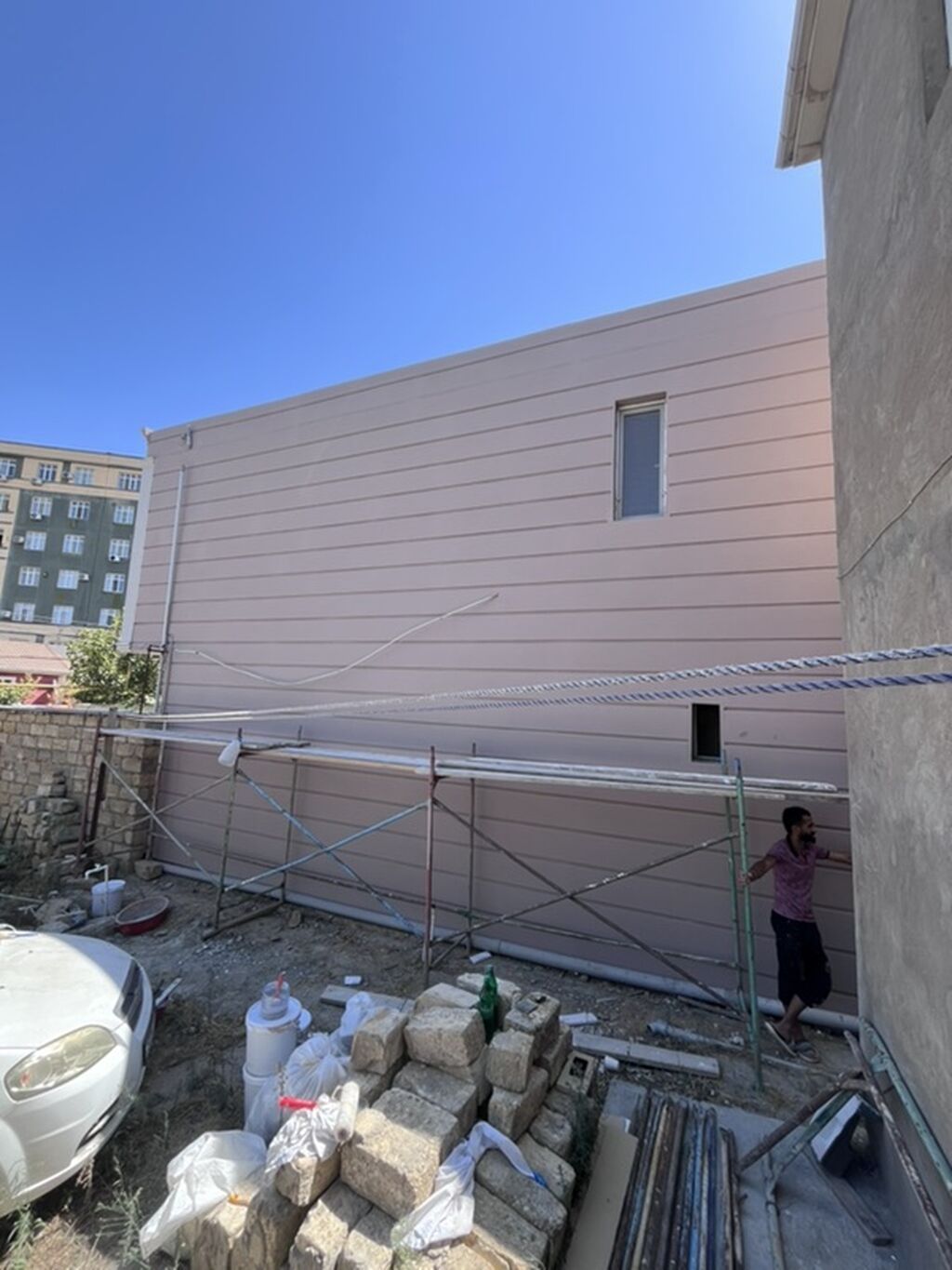 Fasad üçün kompozit panellərin quraşdırılması xidməti Termo Aqlay — Fasad işləri, Xırdalan (2)
