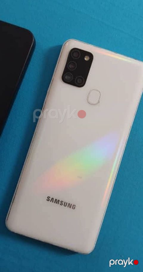 Samsung Galaxy A21S, 64 GB, rəng - Ağ, Barmaq izi