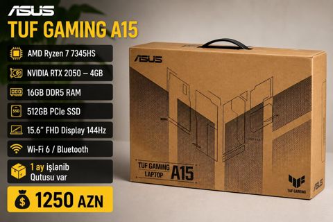 Asus tuf A15 R7 7345HS — Bakı