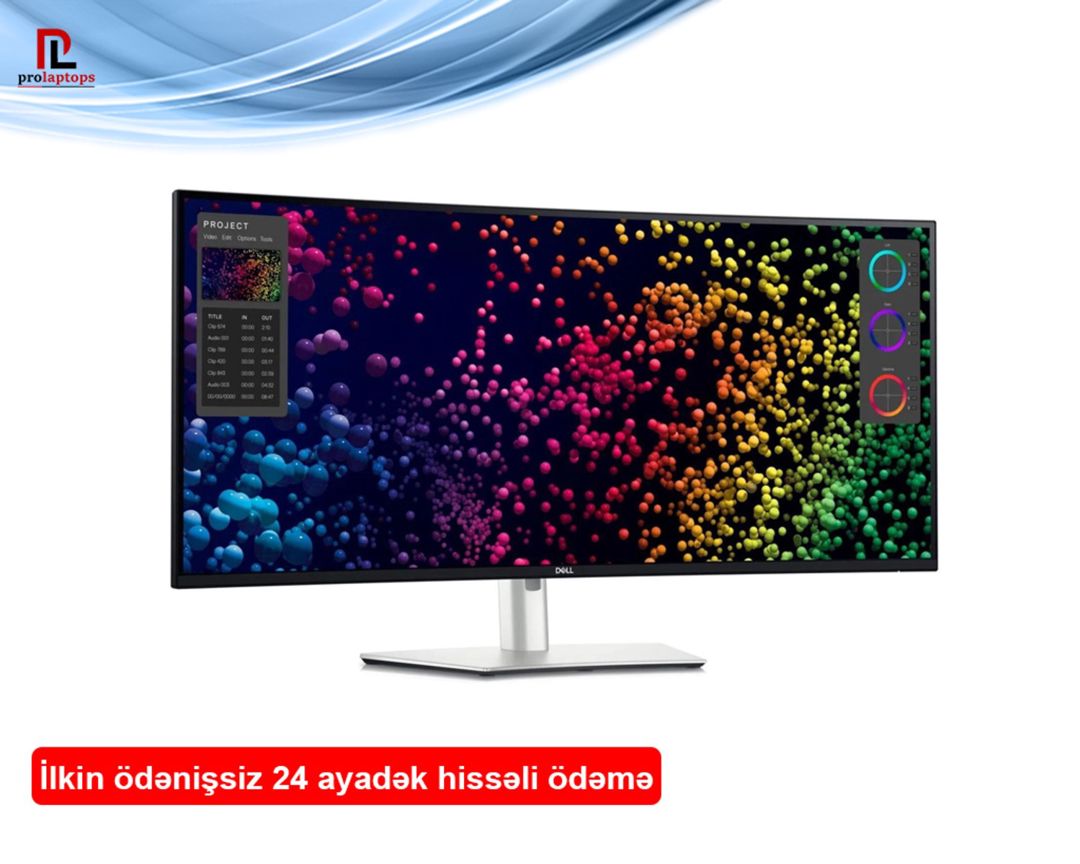 Monitor Dell UltraSharp 40 Curved Thunderbolt Hub - U4025QW 210-BMDV — Elektronika, Bakı (2)