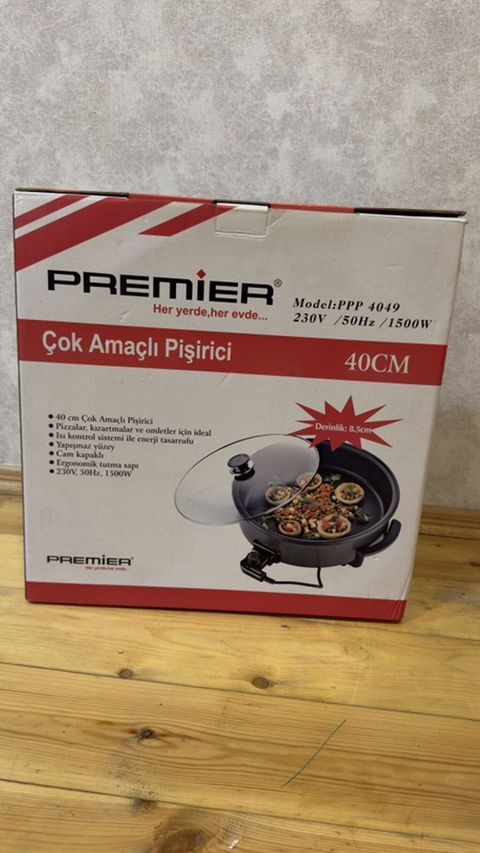 Premıer PPP 4049 elektrikli çoxfunksiyalı pişirici tava – 40 sm — Digah
