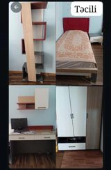 Oğlan və qız üçün, İşlənmiş, Təknəfərlik çarpayı, Yazı masası, Dolab — Mebel