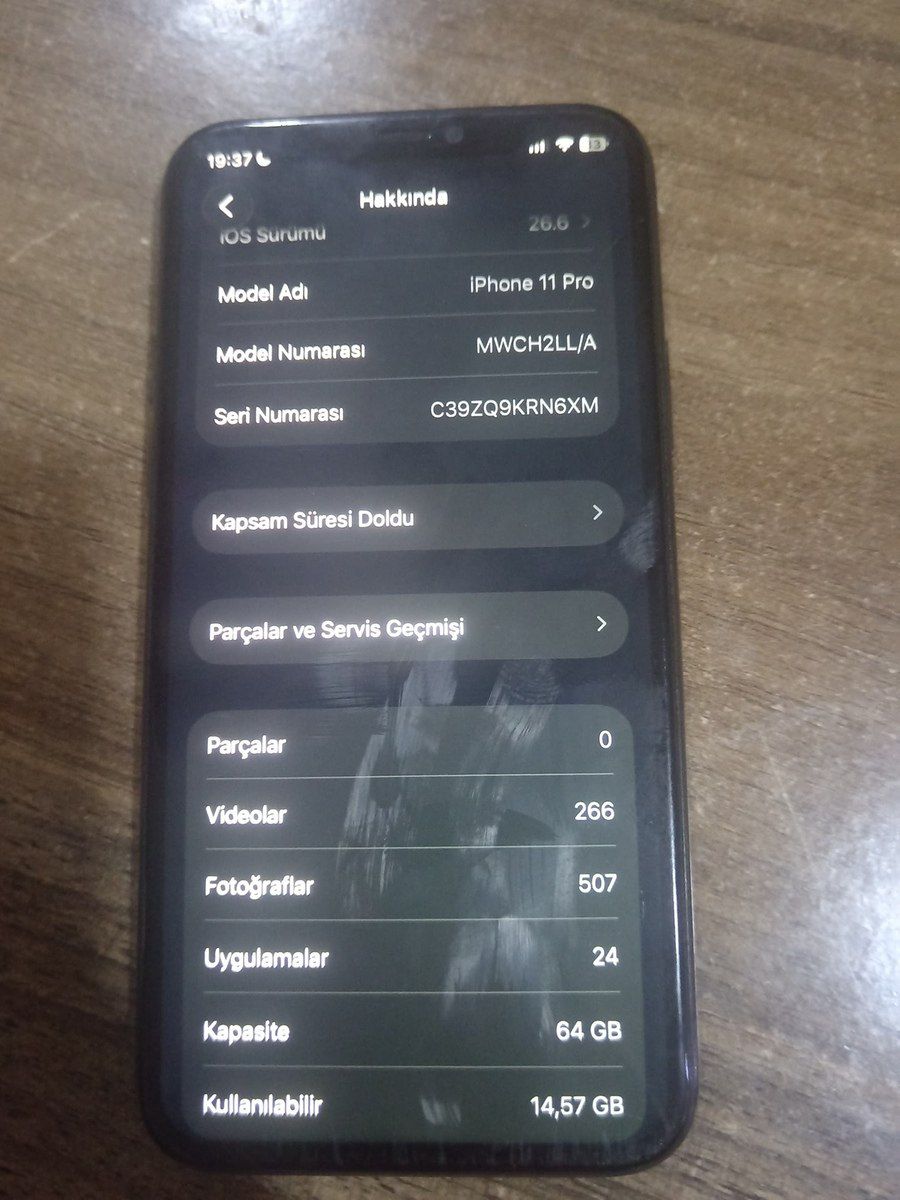 Apple iPhone 11 Pro Space Gray 64GB/4GB — Smartfonlar, Bakı (6)
