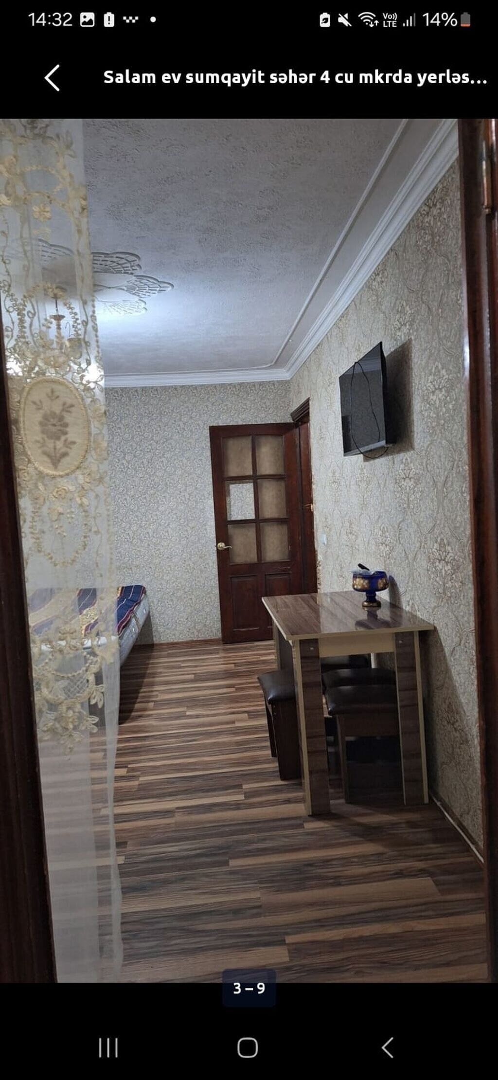 Sumqayıtda 4 mkrda 2 otaqlı mənzil kirayə veriilir.5 mərtəbənin 4cü — Daşınmaz əmlak, Sumqayıt (2)