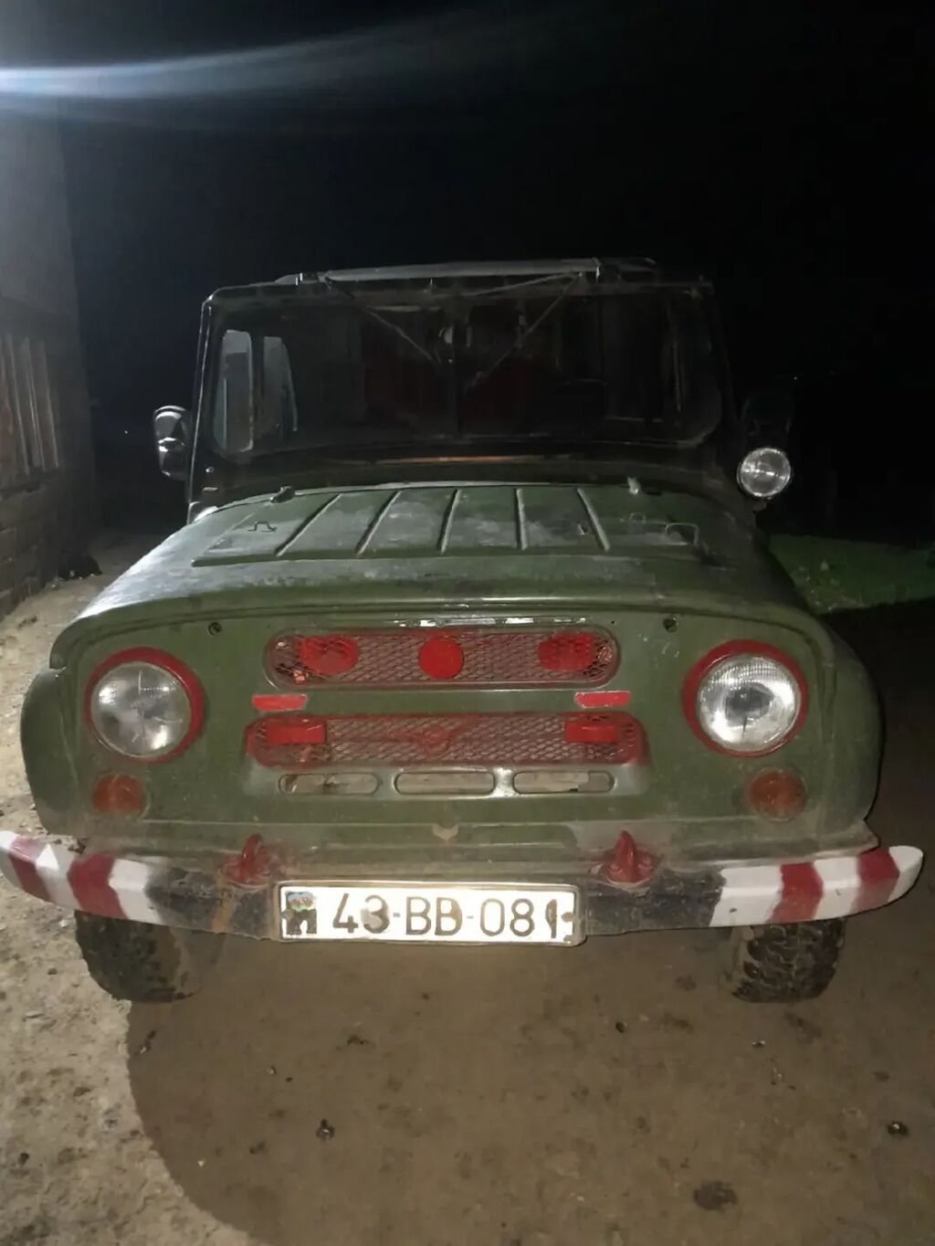 UAZ 469 of-roader, yaşıl rəng, yumşaq tavanlı (tentli) kuzov — Avtomobillər, Lənkəran (6)