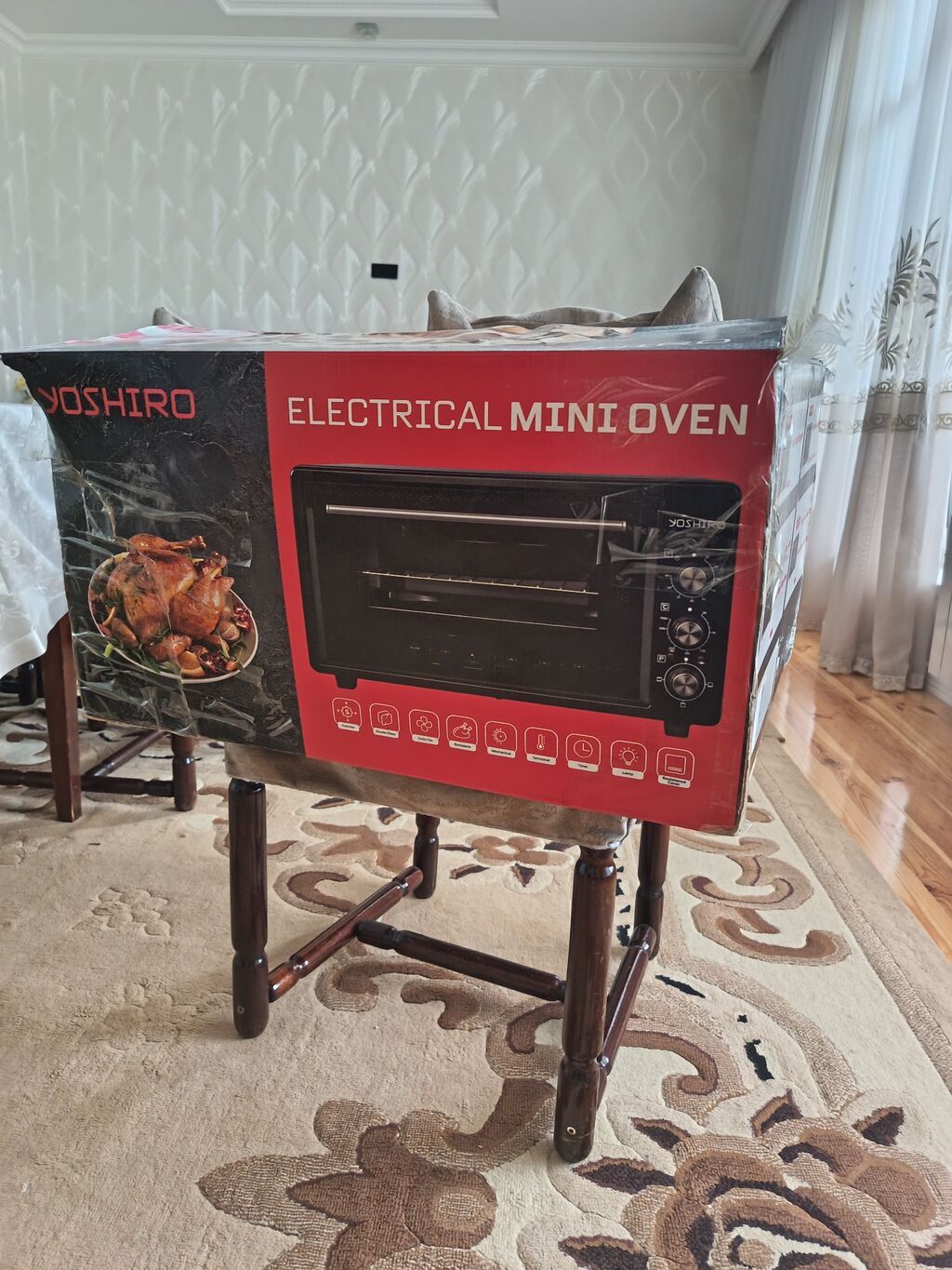 Yoshiro Electrical Mini Oven – elektrikli mini soba Təzədir istifadə — Mətbəx texnikası, Gəncə (2)
