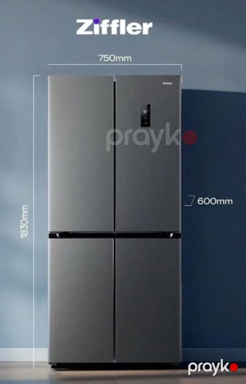 Ziffler dörd qapılı soyuducu - Ölçülər: 1830 mm hündürlük, 750 mm