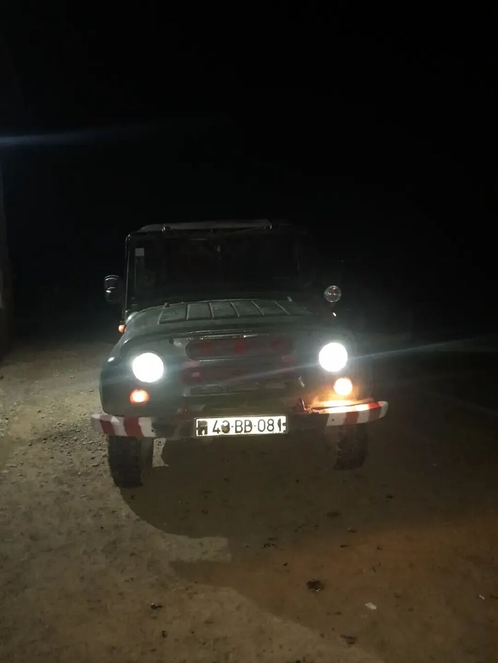 UAZ 469 of-roader, yaşıl rəng, yumşaq tavanlı (tentli) kuzov — Avtomobillər, Lənkəran (5)
