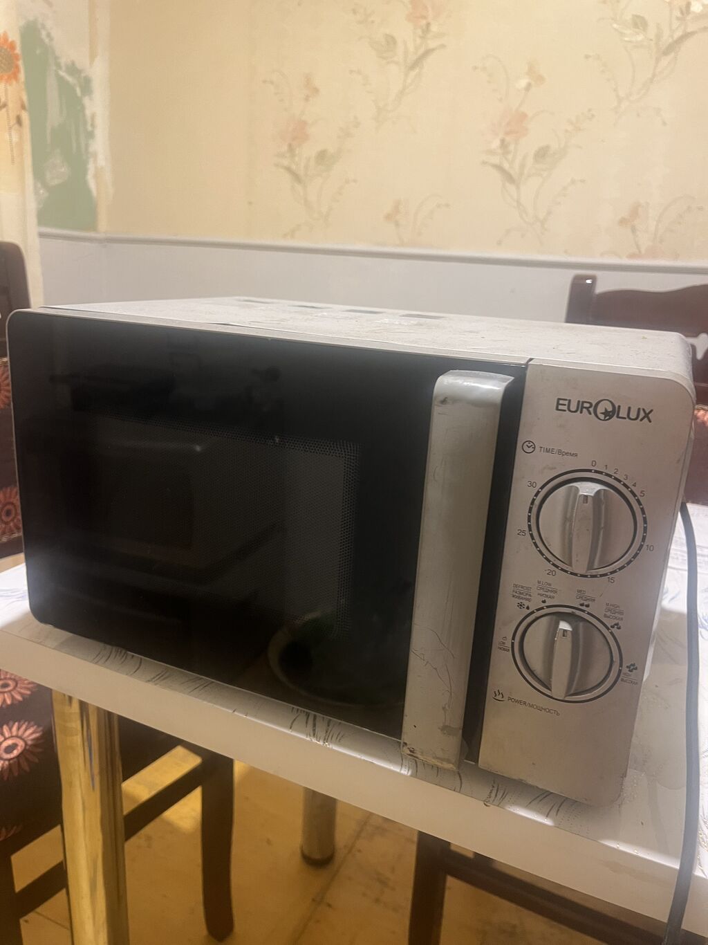 Mikrodalğalı soba Eurolux, Ayrıca dayanan, Mikrodalğalar ilə, rəng - Boz, İşlənmiş — Mikrodalğalı sobalar, Bakı (6)