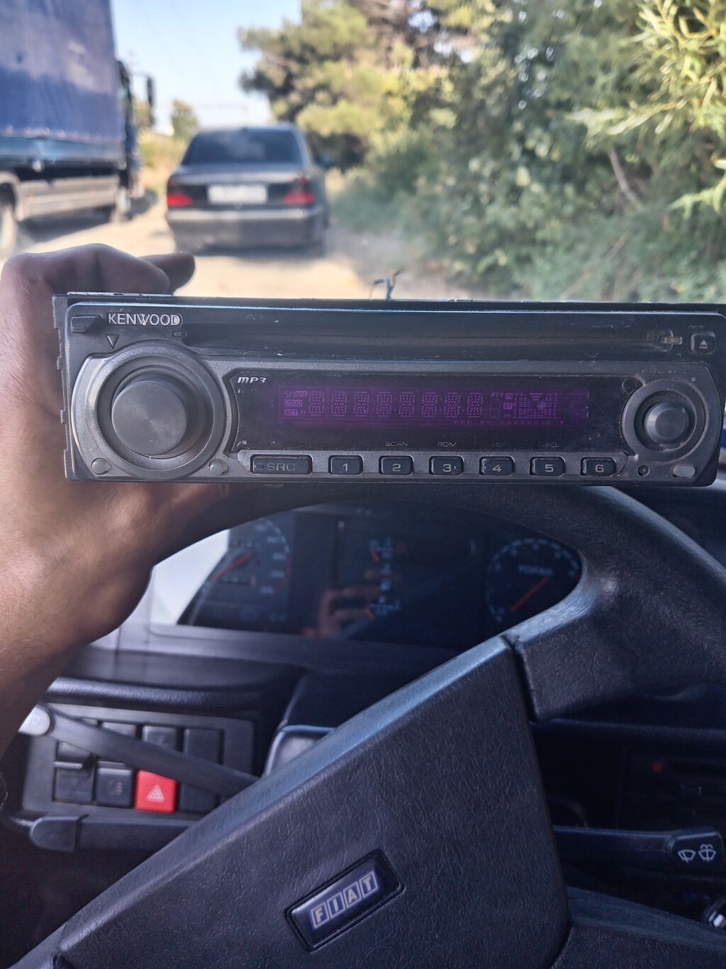 Kenwood avtomobil maqnitofonu - 1-DIN ön panel, geniş bənövşəyi LCD — Elektronika, Bakı (2)