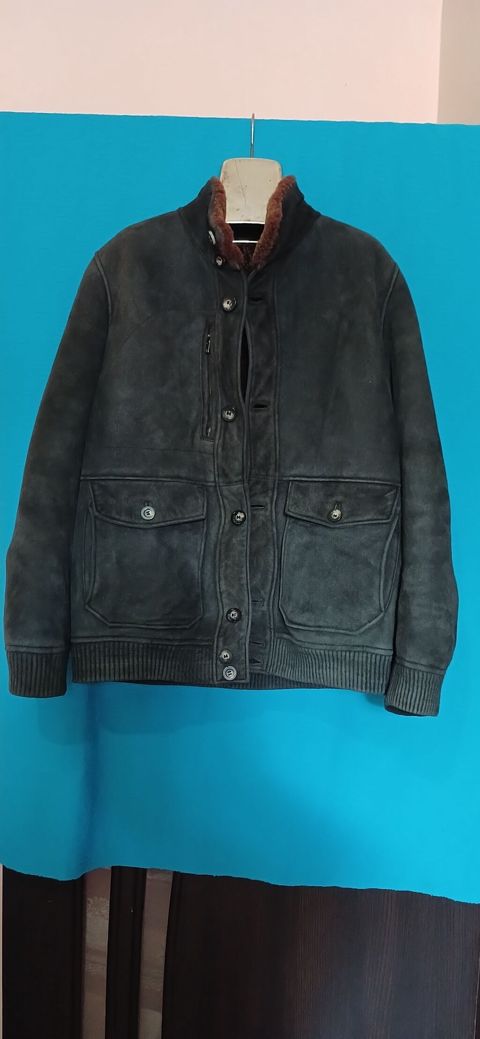 Kurtka, Dəri, Qış, M — Outerwear